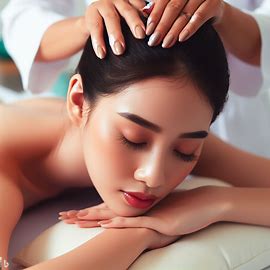 Massage da đầu trong liệu trình gội đầu dưỡng sinh